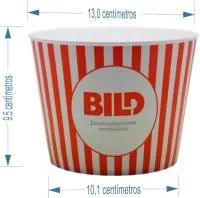 Balde de pipoca Personalizado