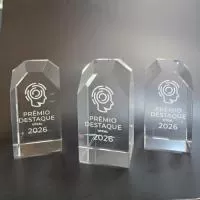 Troféu de cristal ou vidro Personalizado